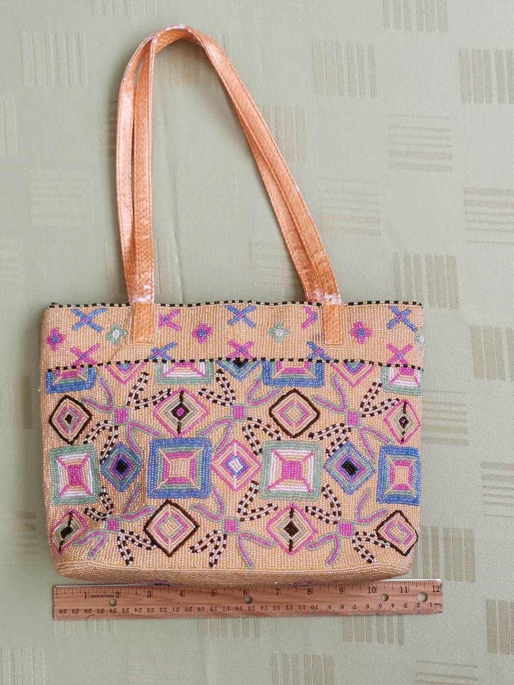 FENDI luxury  vintage beaded tote bag . - Picture 2 of 9